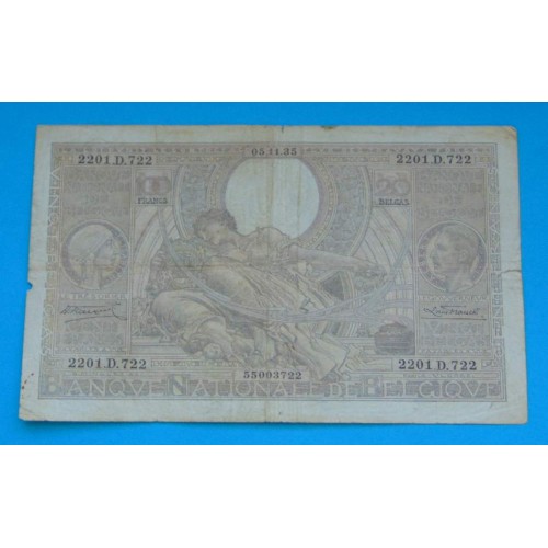 België - 100 frank - 5 november 1935 - fraai