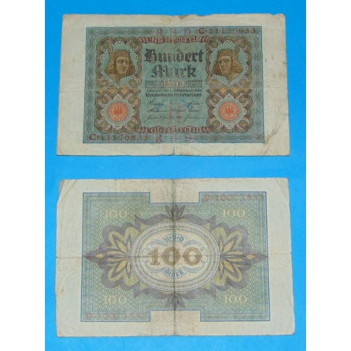 Duitsland - RM100 - 1920 - Fraai