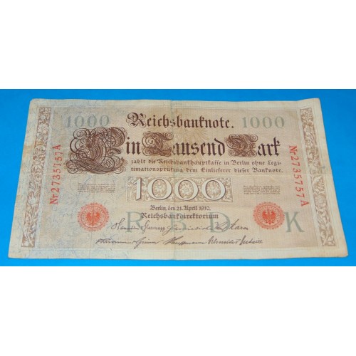 Duitsland - RM1000 - 1910 - ZF