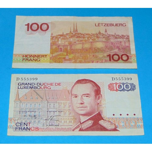 Luxemburg - 100 frank 1980