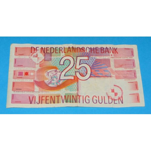 Nederland - 25 gulden 1989 - ZF
