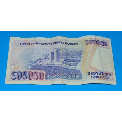 Turkije - 500.000 lira 1970