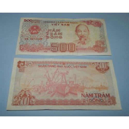 Vietnam - 500 dong 1988 - Unc - 3 stuks
