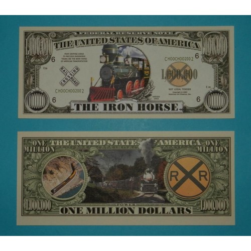 IJzeren Paard bankbiljet - miljoen dollar