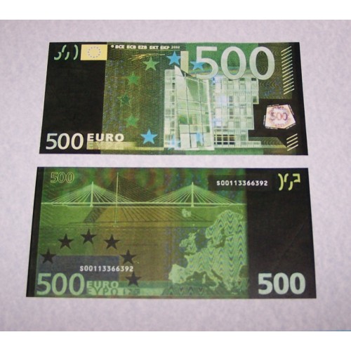 Zwart geld - 500 Euro biljet