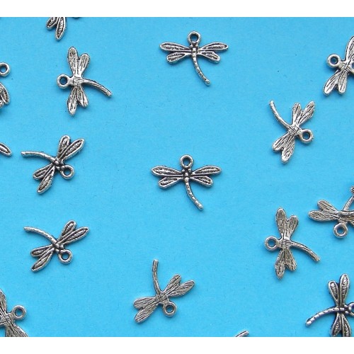 Libelle bangle, Tibet zilver, model B - 10 stuks