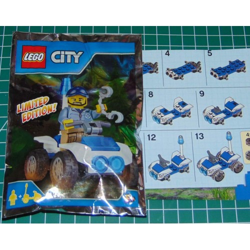 Lego City politieagent Paul met quad - limited edition
