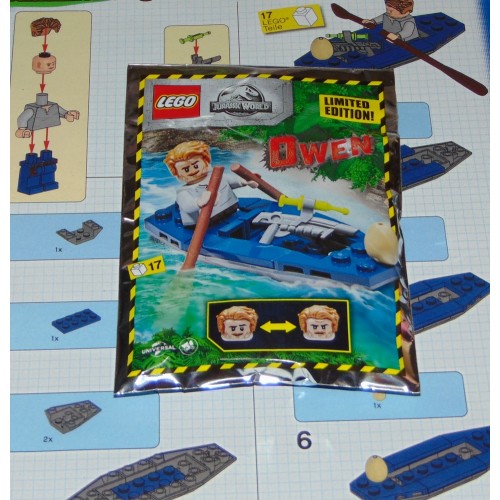 Lego Jurassic World - Owen met kano - limited edition