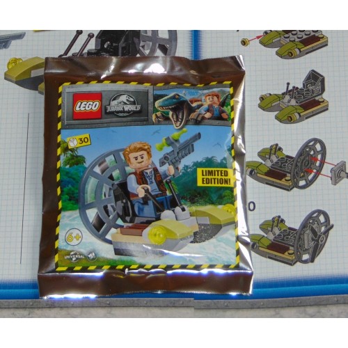 Lego Jurasic World Owen met propellerboot - limited edition