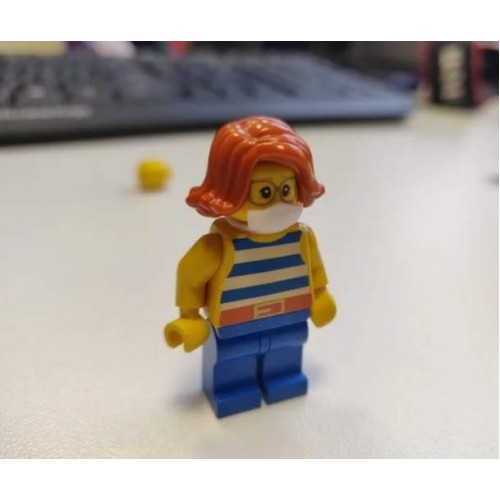 Lego® minifiguren gezichtsmasker - 10 stuks