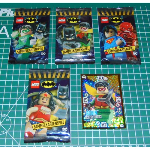 21 Lego Batman trading cards - set P