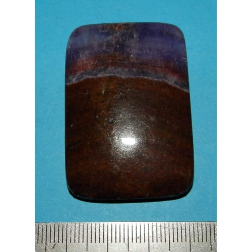 Paarse Kant Chalcedoon cabochon CA - 47x32,8mm