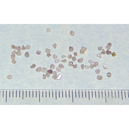 Roze Diamant - Zuid-Afrika - 0,02 karaat - 3 stuks