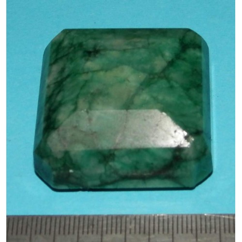 Smaragd GAE - achthoekig - 40x38mm