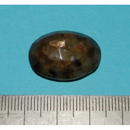 Goudbruine Saffier - steen D - ovaal geslepen - 23x17mm