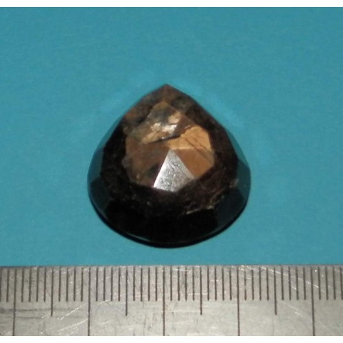 Goudbruine Saffier - steen E - peer geslepen - 23x19,5mm