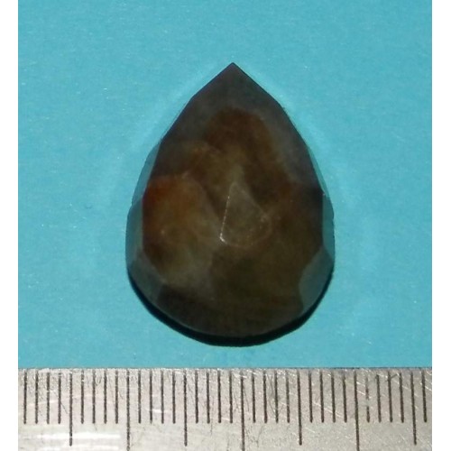 Goudbruine Saffier - steen I - peer - 25x19mm