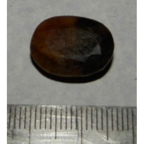 Goudbruine saffier - steen T - ovaal geslepen - 16x12mm