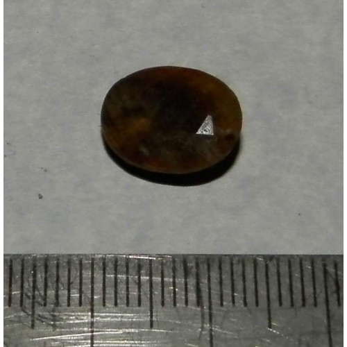 Goudbruine Saffier - steen Y - ovaal geslepen - 13x10mm