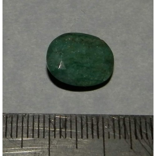 Smaragd GBV - ovaal geslepen - 13x10,2mm