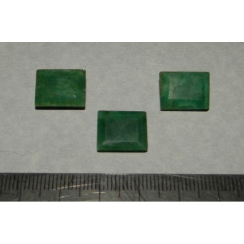Smaragden GFP - emerald geslepen - 14 en 13mm