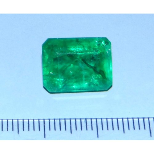 Groene Topaas GAA - emerald gesl. - 13,5x10,3mm -certificaat