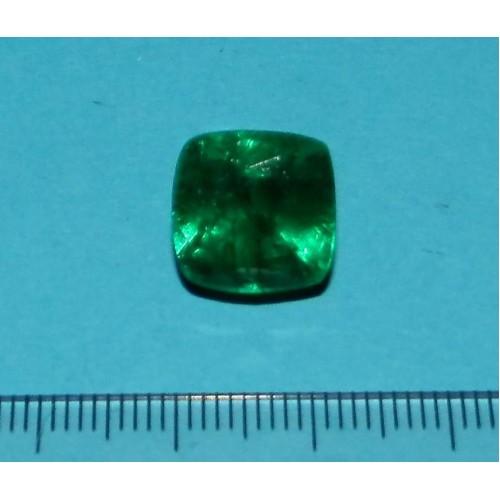 Smaragd GHU - kussen gesl. - 12,2x12,1mm - met certificaat