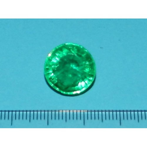 Smaragd GII - rond geslepen - 14,1x8,7mm - met certificaat