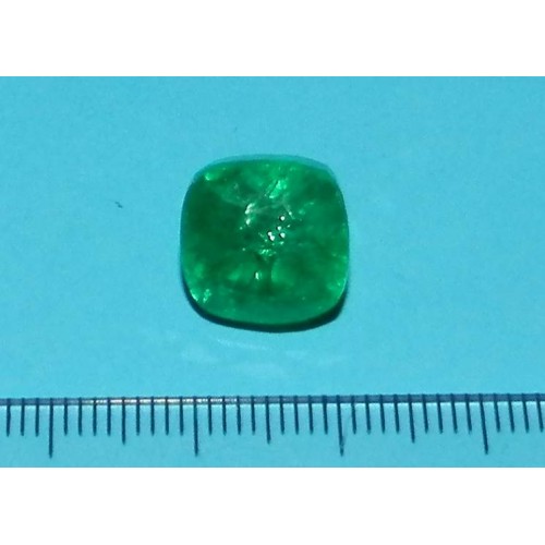 Smaragd GIJ - kussen geslepen - 11,6mm - met certificaat