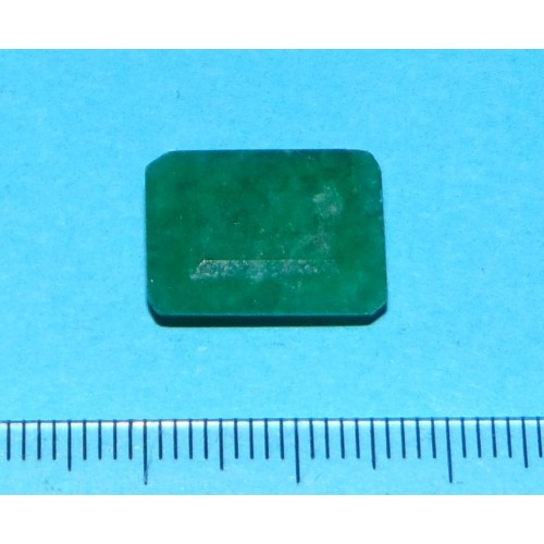 Smaragd GKP - emerald gesl. - 15,9x11,2mm - met certificaat