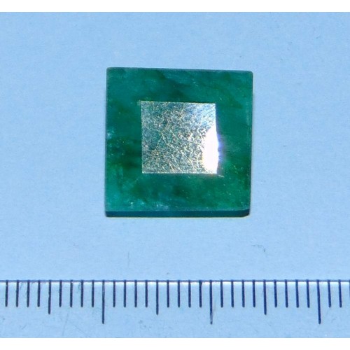 Smaragd GKU - prinses geslepen - 13x12mm - met certificaat