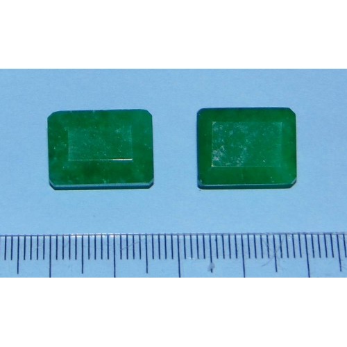 Smaragden GPK - emerald geslepen - 18x13mm - met certificaat