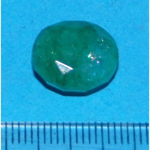Smaragd GQB - ovaal geslepen - 13,7x12mm