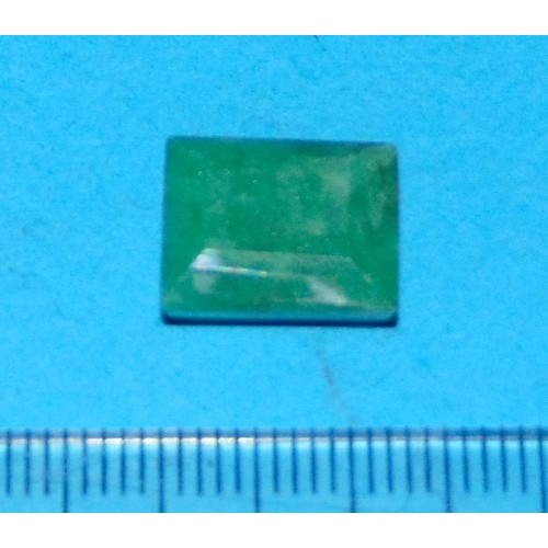 Smaragd GQC - prinses geslepen - 11,5x9,8mm