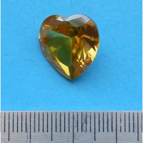 Gele Zirconia - hart geslepen - 15x15mm