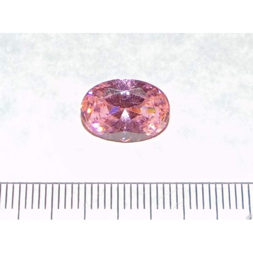 Roze Zirconia - 14x10mm - ovaal geslepen