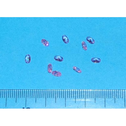 Roze Zirconia - 5x3mm  - ovaal geslepen