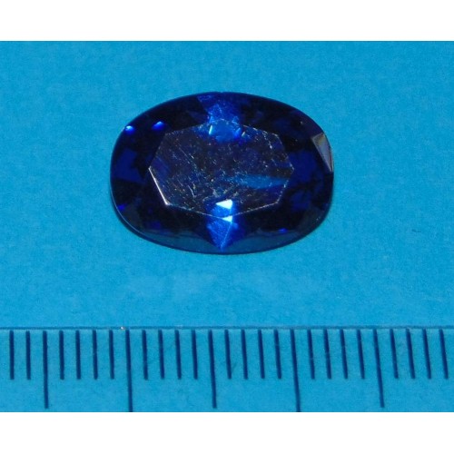 Saffier blauwe Zirconia - 14x10mm - ovaal geslepen