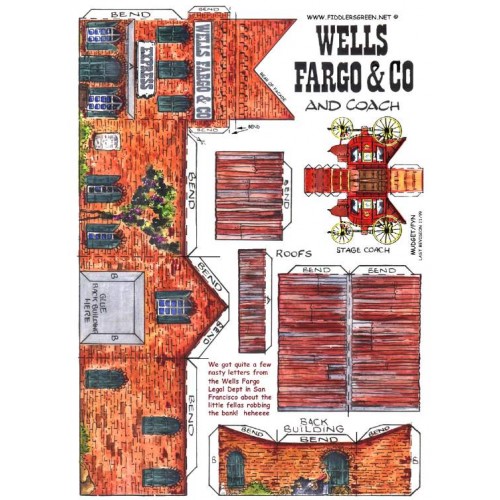 Wells-Fargo kantoor in h0 (1:87)