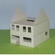 Huis in aanbouw in 1:100 - papieren bouwplaat