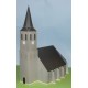 Kerk in 1:72 - blank glas-in-lood - papieren bouwplaat