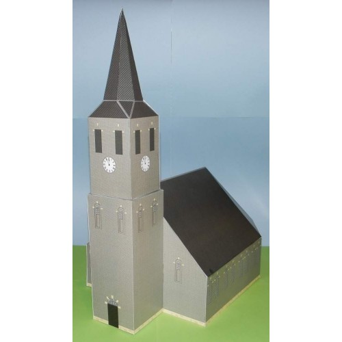 Kerk in 1:72 - papieren bouwplaat