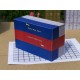 6 40 Voet containers in N (1:160) - set A - papieren bouwplaat