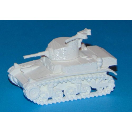 Amerikaanse M3 Stuart tank in 1:72 - 3D print