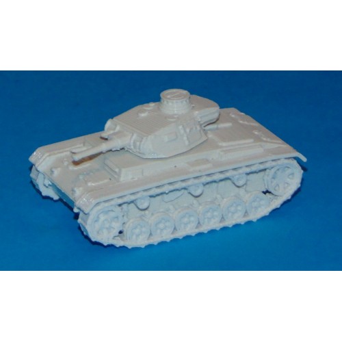 Duitse Panzer III tank - vroeg - 3D-print in 1:56 (28mm)