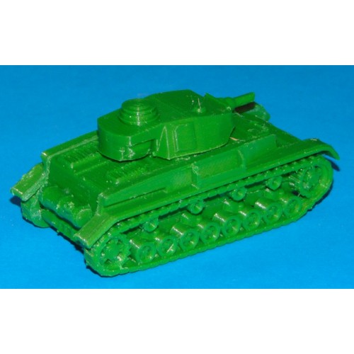 Duitse Panzer IV tank - vroeg - 3D-print in 1:100 (FoW)