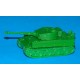 Duitse Tiger I tank in 1:56 (28mm) - 3D-print