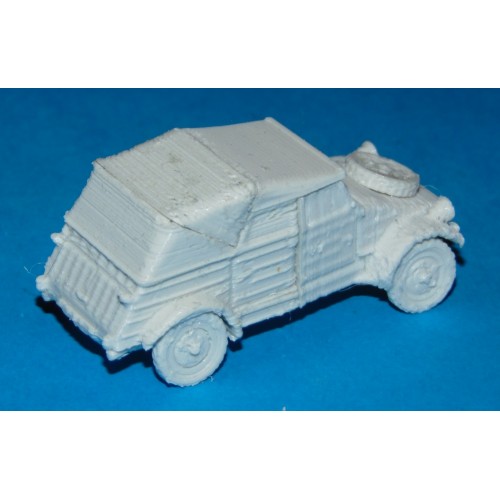 VW Kübelwagen in 1:56 (28mm) - gesloten - 3D-print
