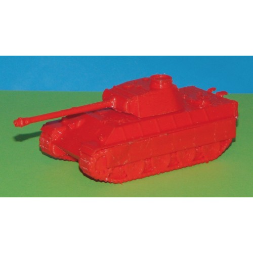 Duitse Panther tank in 1:56 (28mm) - 3D-print