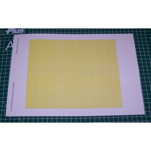 Blanke planken in h0 (1:87) - zelfklevende papieren wand-of vloerplaat